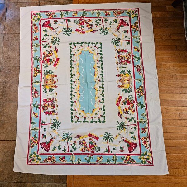 Mexican Tablecloth Etsy