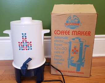 Vintage Auto Coffee Maker, Japanese Travel Percolator, 1960s Car
