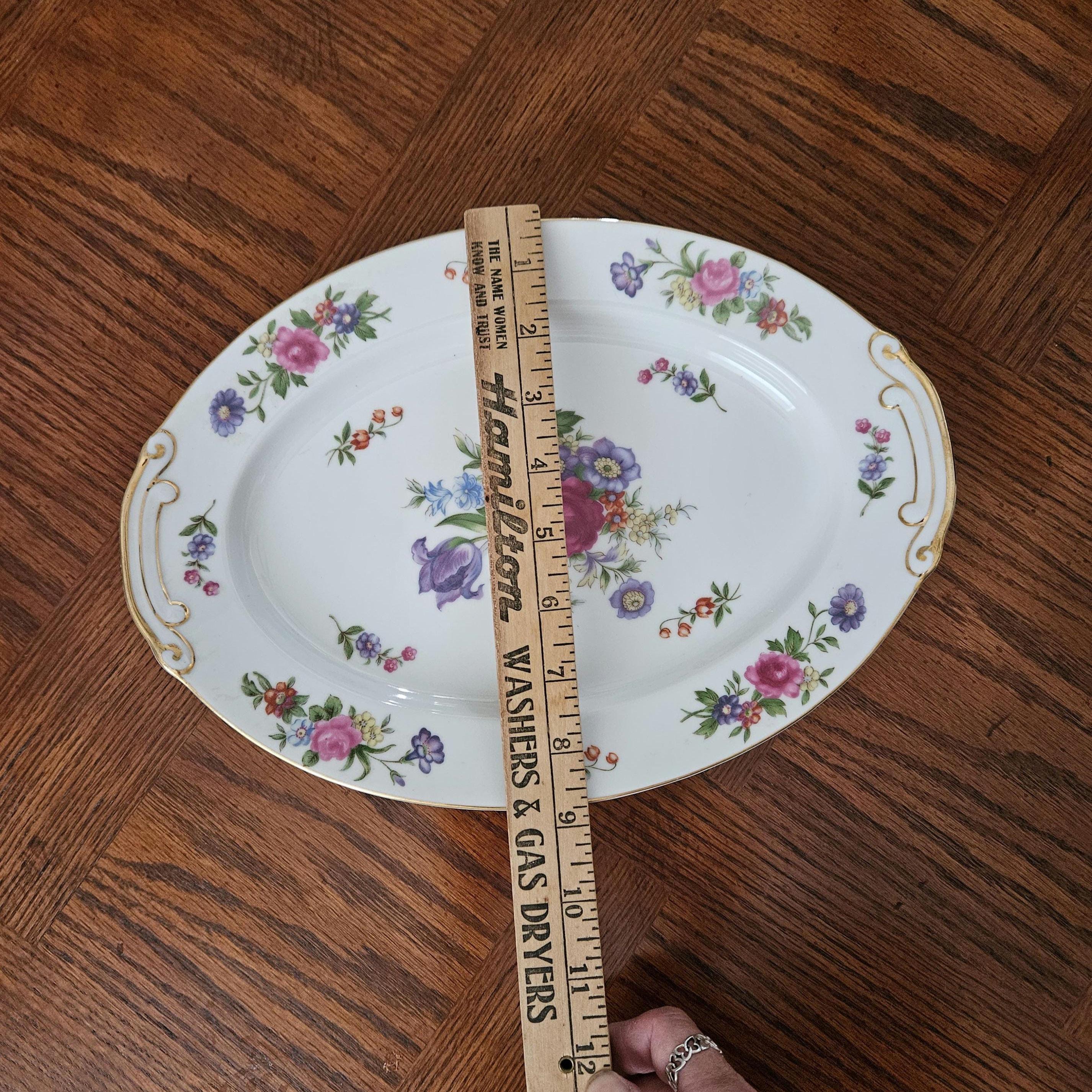 Kyoto China Dresden Vintage Oval Serving Dish Japan #7129 - Etsy