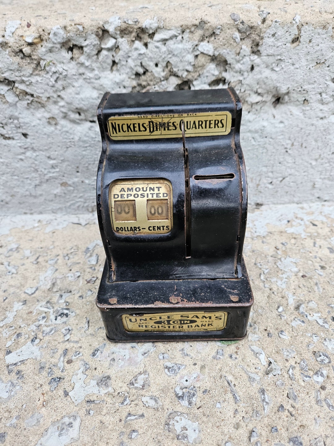 Uncle Sam's 3 Coin Register ヴィンテージ 貯金箱 Uncle Sam's 3 Coin Register Bank Vintage Novelty Bank USA - Etsy