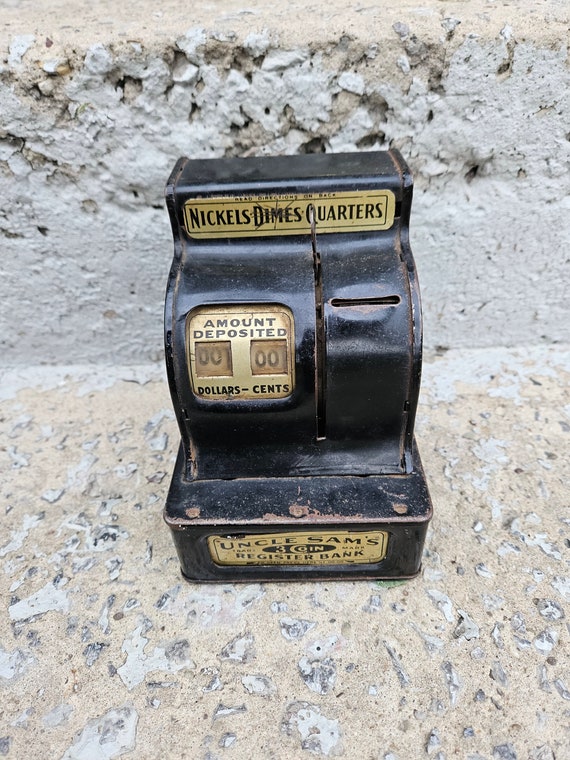 Uncle Sam's 3 Coin Register Bank Vintage Novelty Bank USA - Etsy