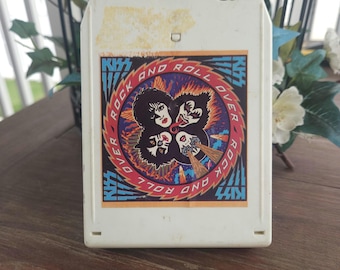 貴重プロモ白ラベル多数70s-80s ハードロック LPレコード 10枚セット Vintage 1976 KISS Rock and Roll Over 8-track Tape NBLP-87037