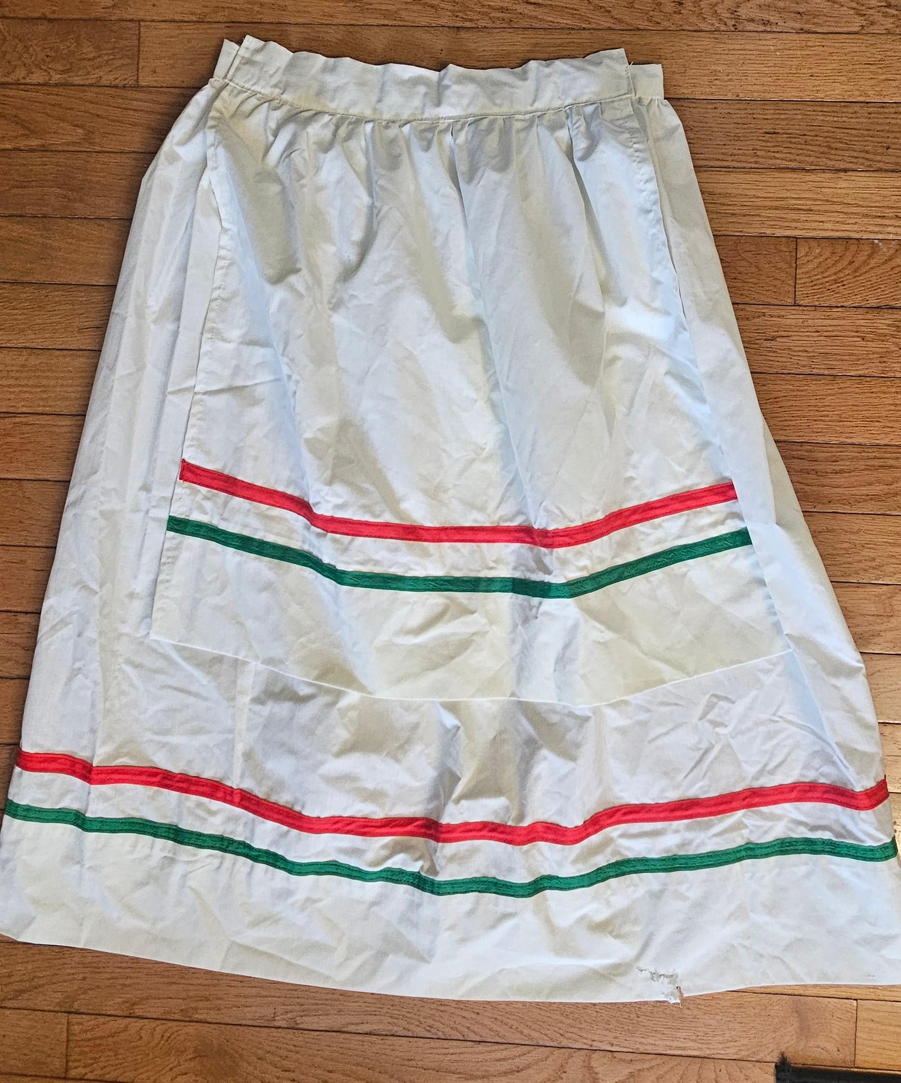 ヴィンテージ メキシコ ハンドメイド スカート コスチューム フォーク