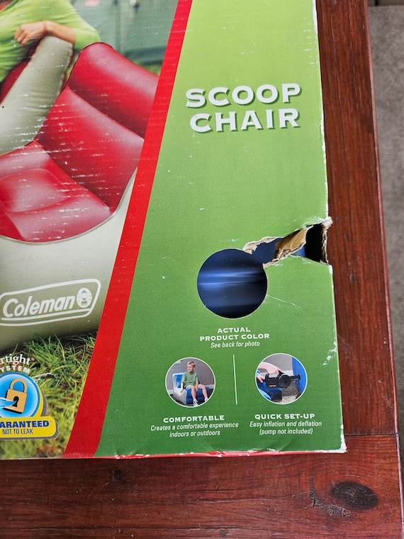 Coleman Scoop Chairs Set of 2 Retro Camping Inflatable Lounge