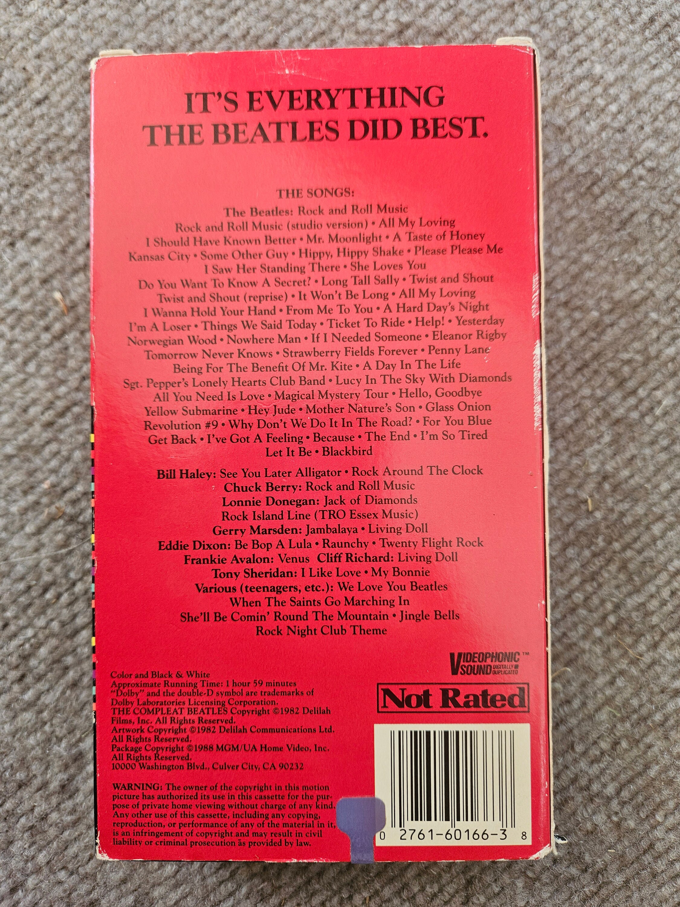 Beatles the Compleat VHS Greatest Hits - Etsy Canada