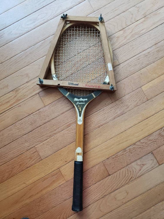 Vintage Wooden Macgregor Tennis Racket Speedwood - Etsy
