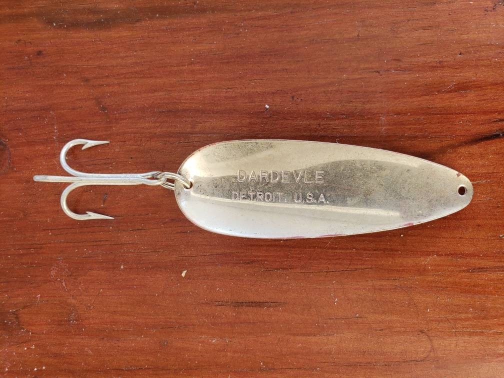 Leurre de pêche Eppinger Dardevle vintage, leurres de pêche