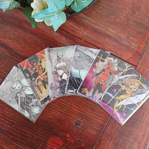 Lote de 6 cartas colecionáveis Lady Death da década de 1990, conjunto III de cartas Chromium