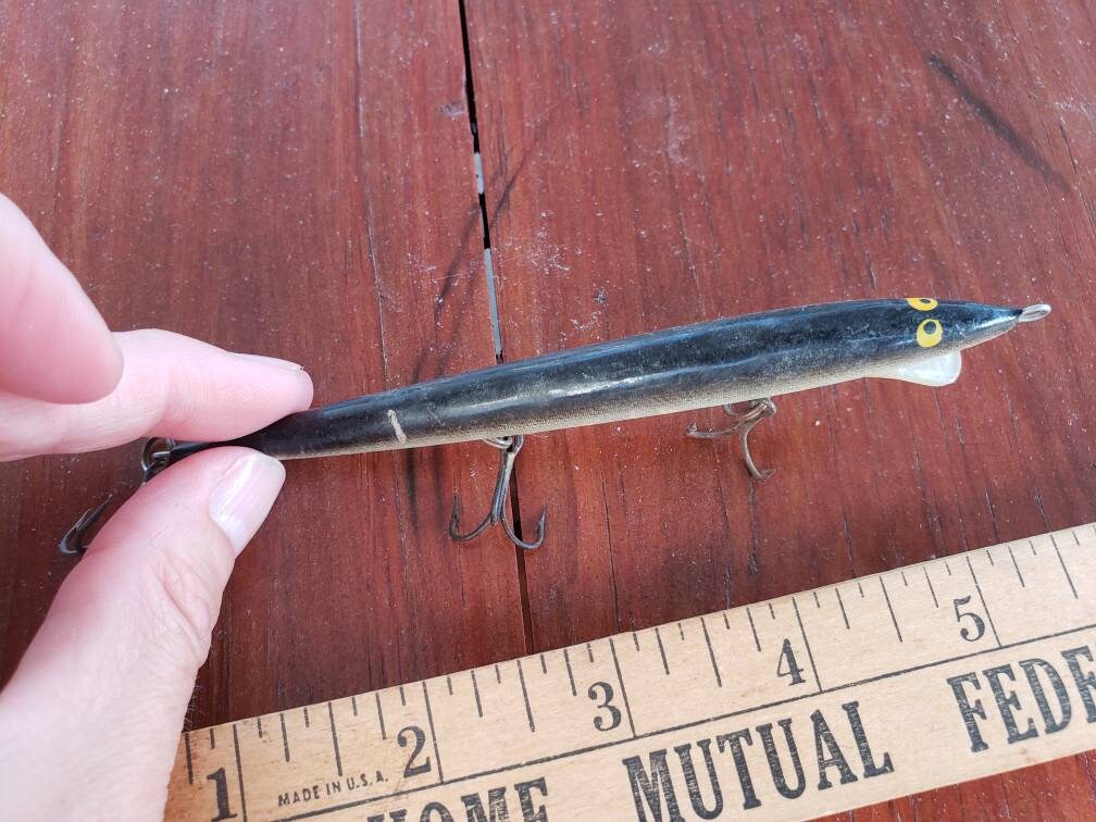 LEURRE DE PÊCHE vintage rapala argent finlande ancien de