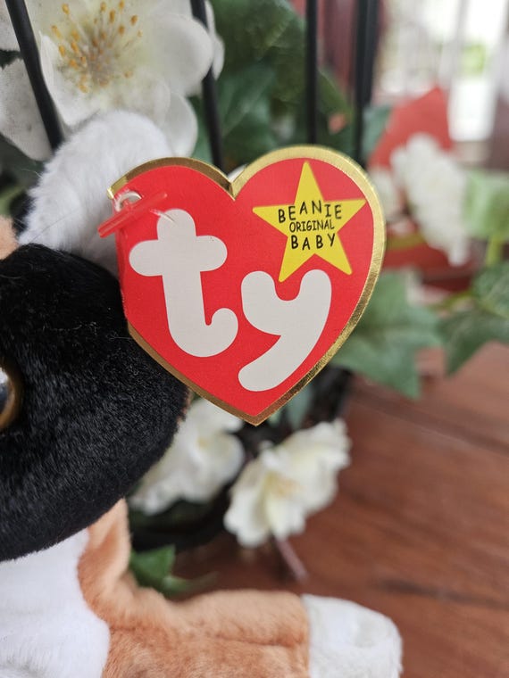 TY ビーニーベイビー「チップ」三毛猫、ヴィンテージ 1996 年。 - Etsy