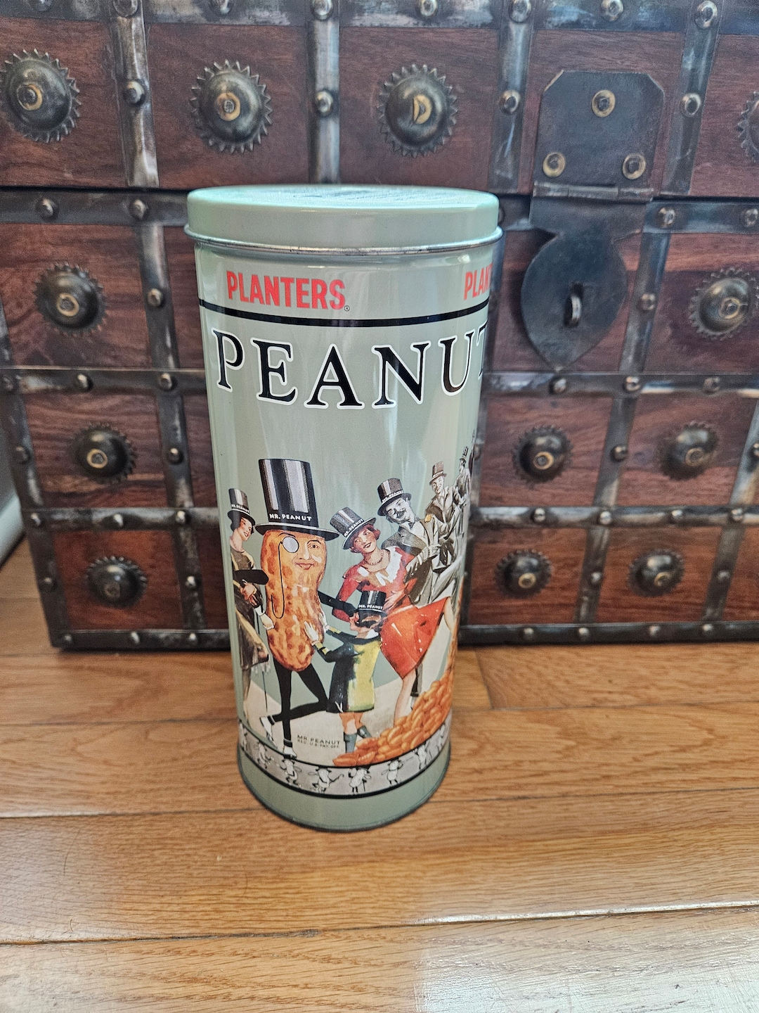 Planters Peanuts Mr. Peanut Collectible Tin 1994 the Nickel Lunch 10 Etsy
