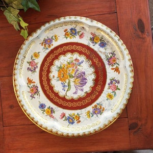 Daher Decorated Ware Platter Designed By Daher 1971 Tin Metal Tray