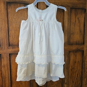 Vintage Baby Girl Dress and Slip Dress Her Majesty Special Occasion