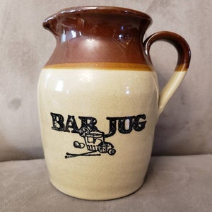 Pearsons of Chesterfield Bar Jug 2 Ton Steinzeug Krug Made in England