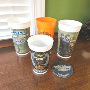Harley-Davidson Vintage 1990's Collectible Drinking Cups Lot