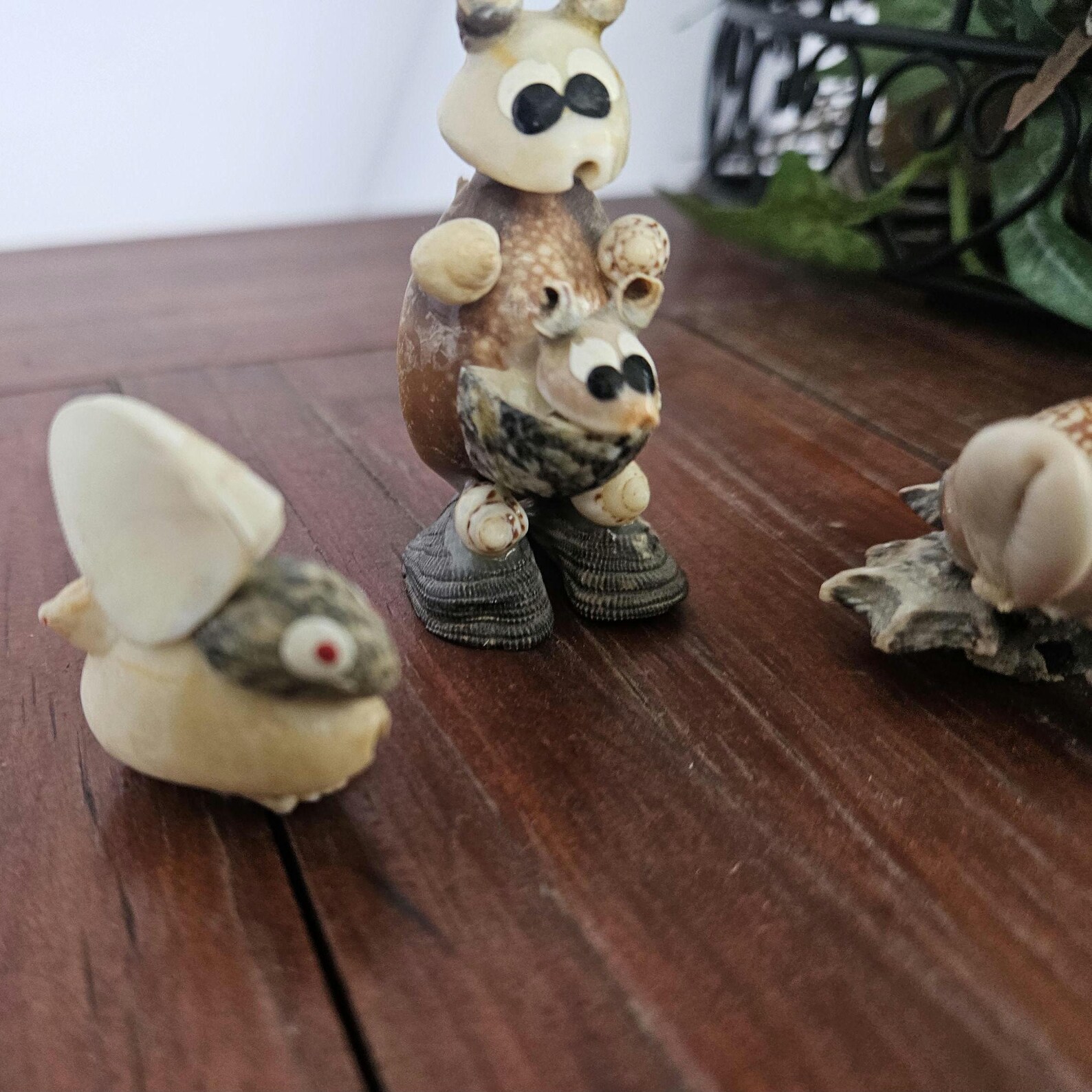 Shell Critters Vintage Seashell Animal Figurines Set 1960s Shell Critter Coastal ...