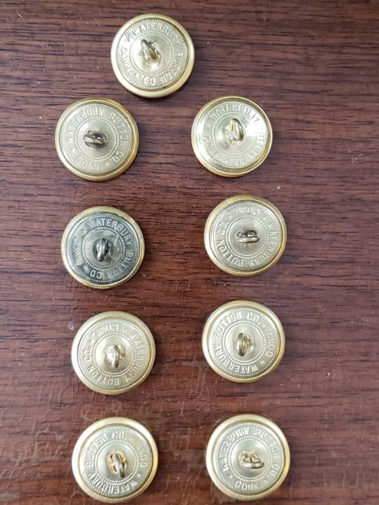 Vintage Waterbury Button Company Military Uniform Buttons Lot Etsy
