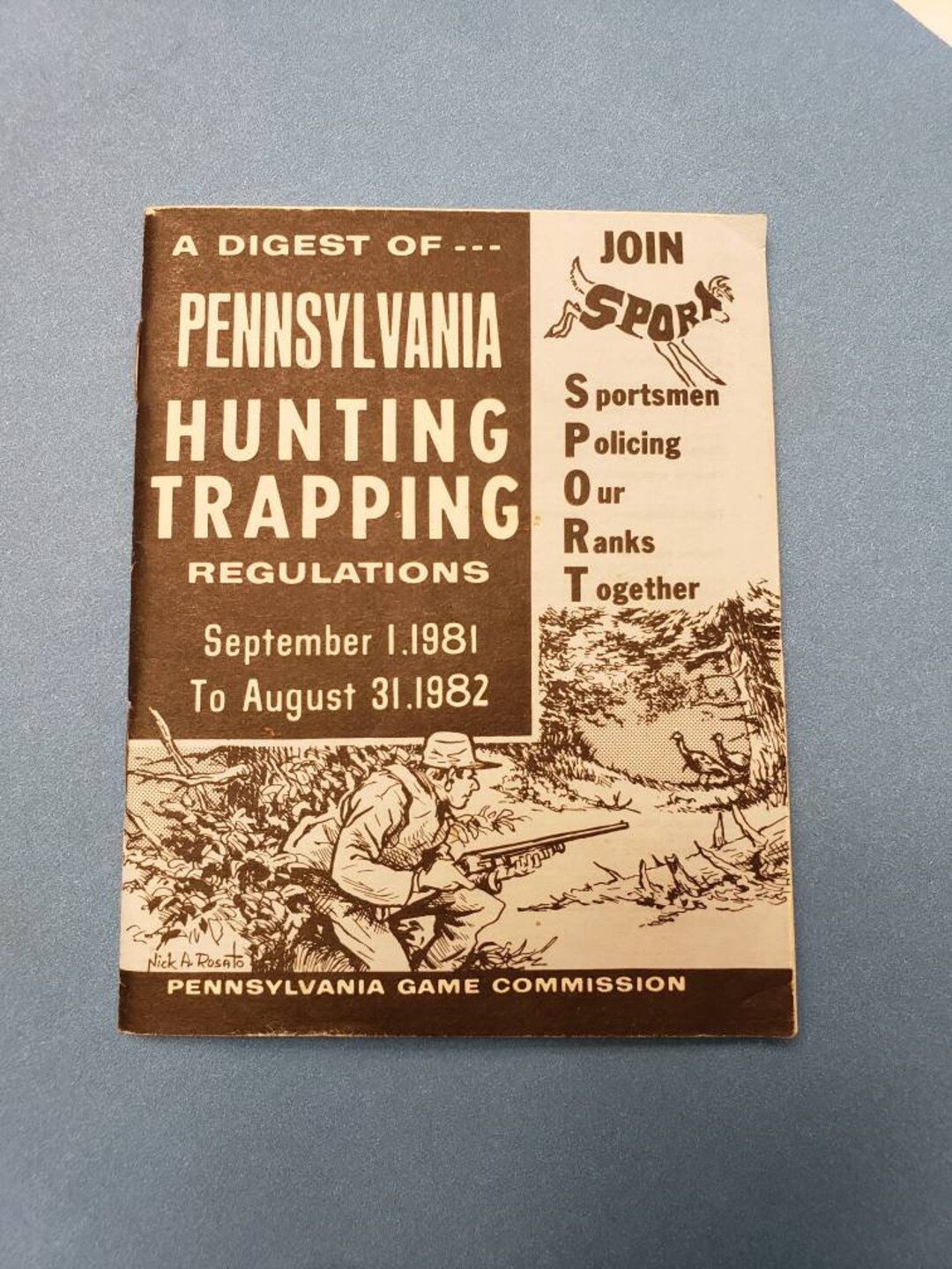Vintage Pennsylvania Game Commission Hunting Trapping Digest Etsy