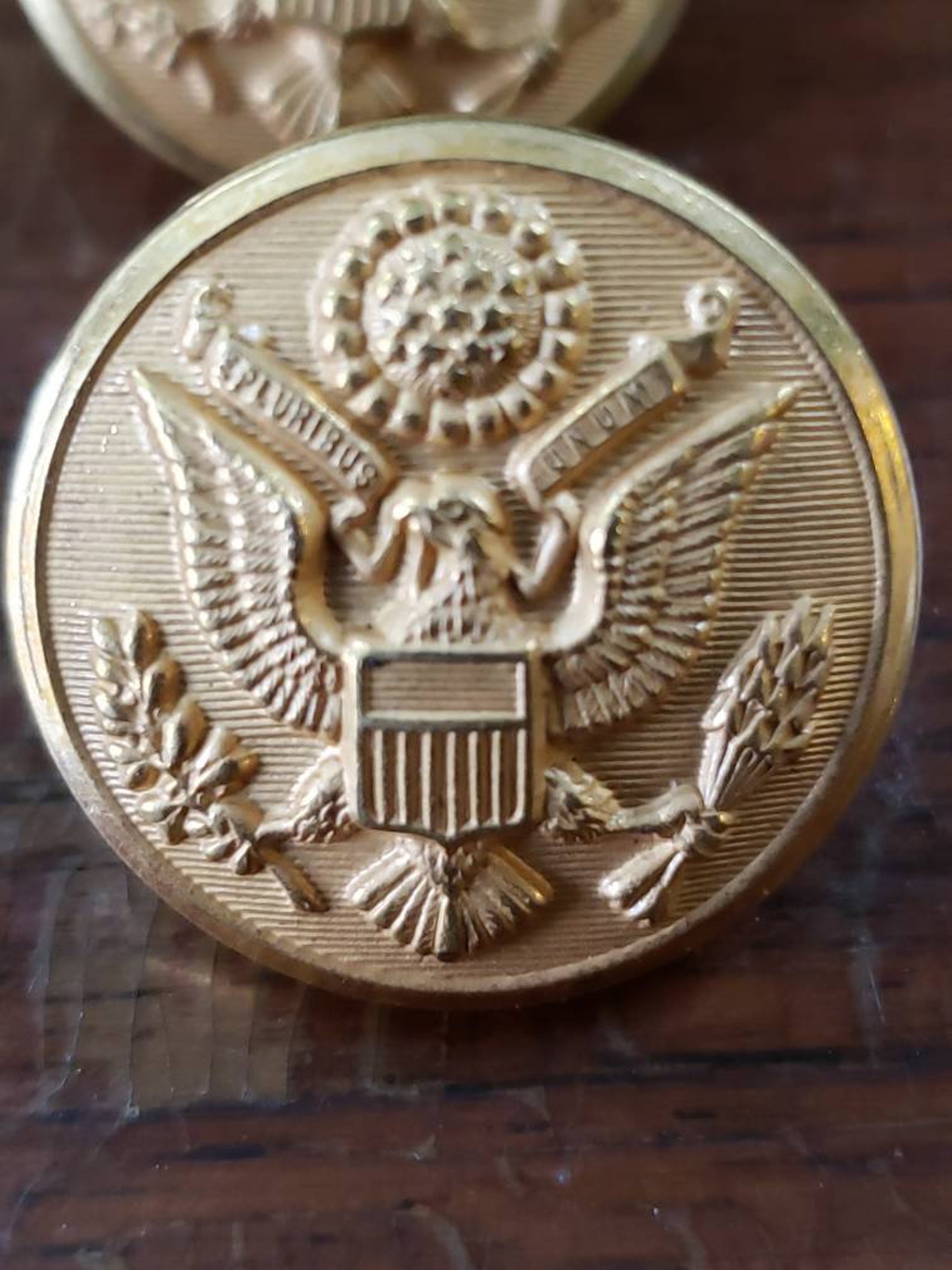 Vintage Waterbury Button Company Military Uniform Buttons Lot Etsy