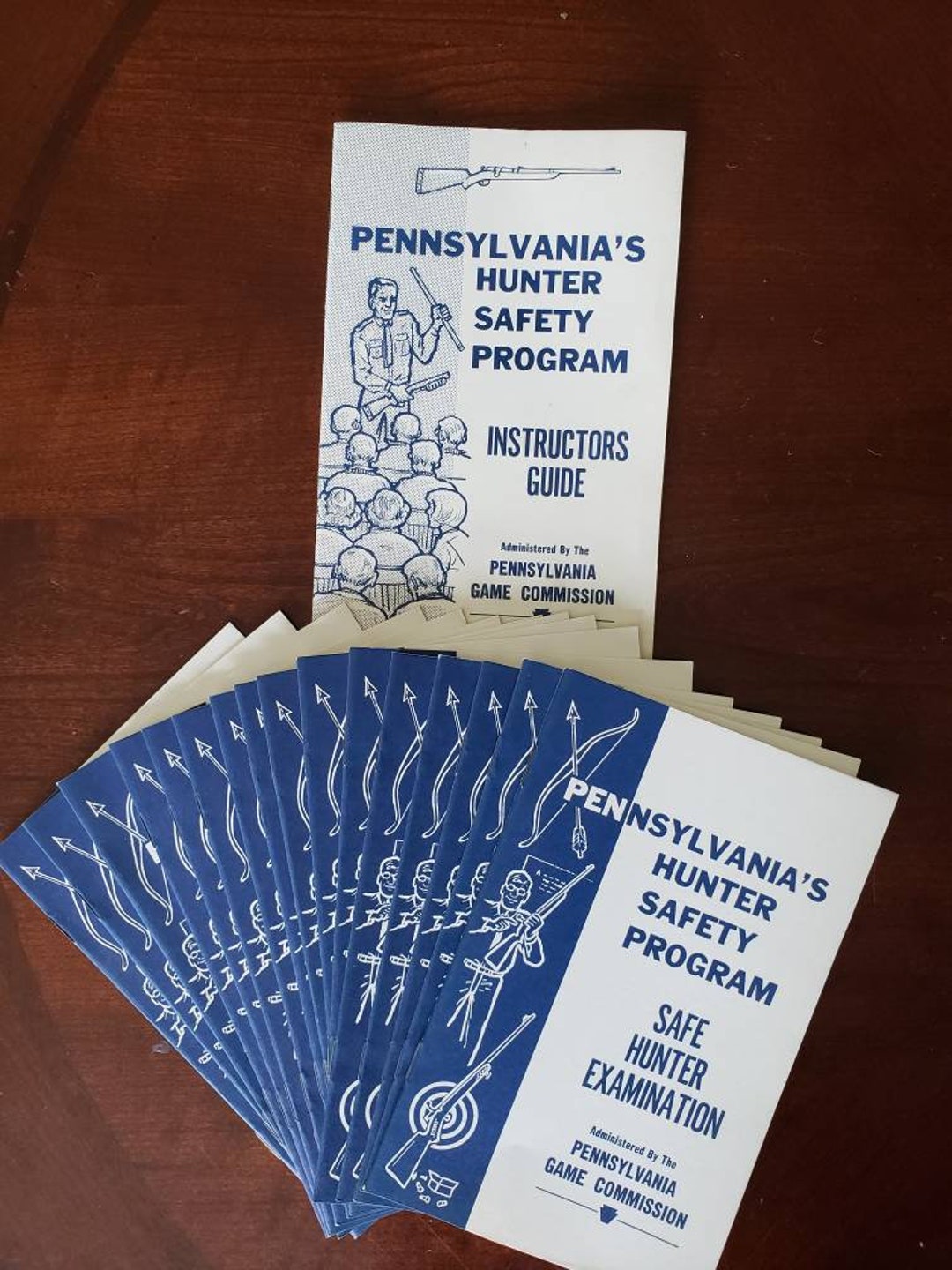Vintage 1971 PA Game Commission Hunter Safety Program Guides Lot Of 12 Il Ktrp 