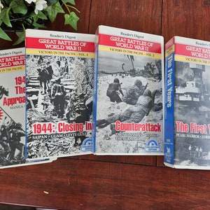 Readers Digest Great Battles of World War II Victory In the Pacific VHS 4 Tape Collection
