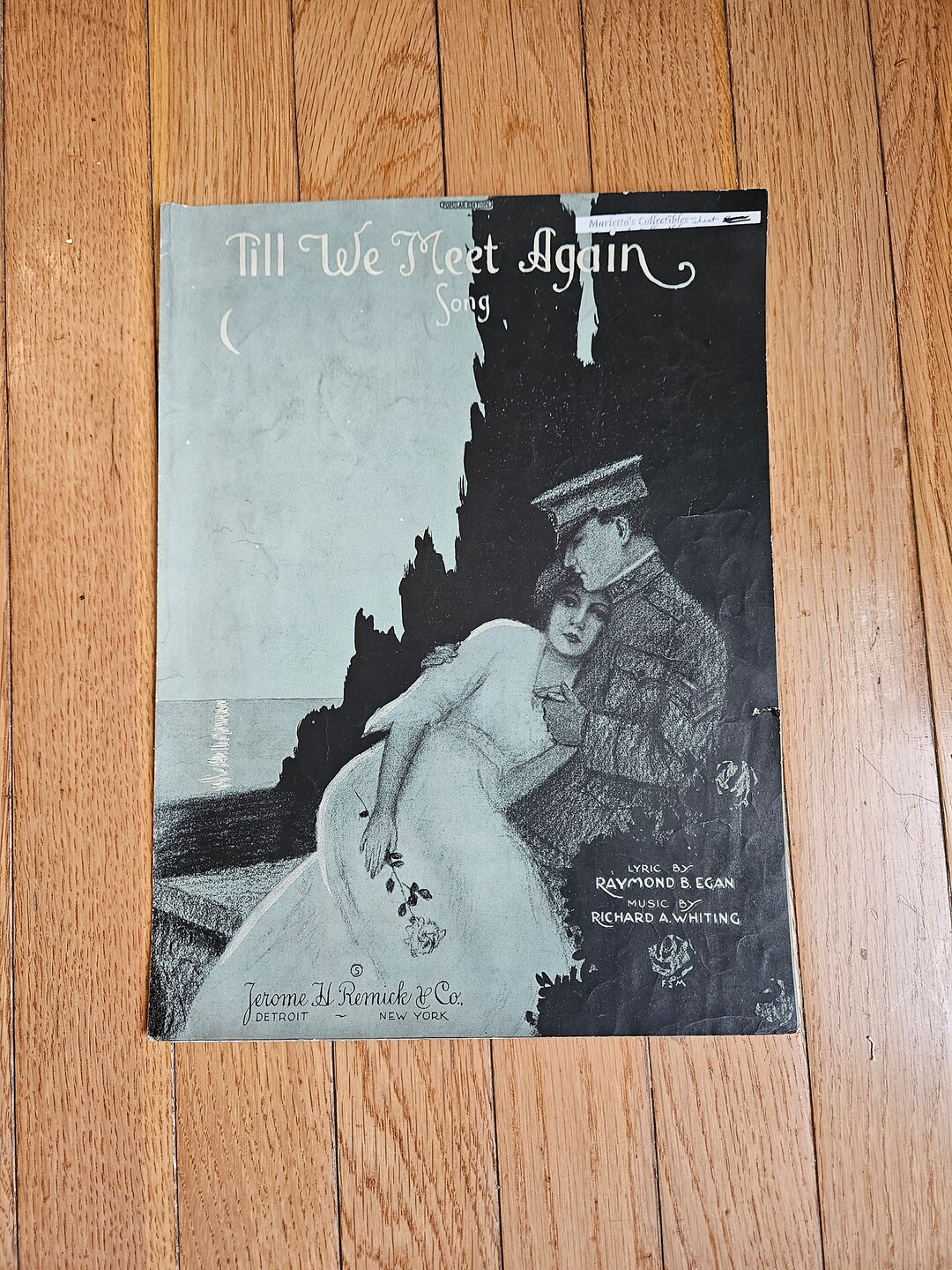 Till We Meet Again 1918 Richard A Whiting Raymond B Egan Sheet Music Etsy