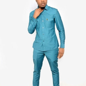 Men&#39;s Traditional Wear, African men wear, African men clothing, African Traditional wedding suit, Groomsmen suit, Groom suit, senator suit