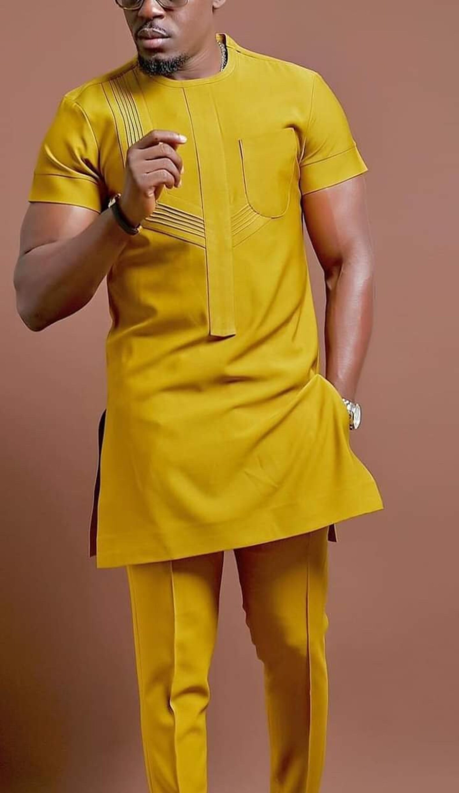 Men's Kaftan Suit Men's African Clothing Men's Etsy