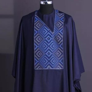AGBADA voor mannen, Afrikaanse AGBADA, Afrikaans trouwpak, pak bruidsjonkers, pak bruidegom, Afrikaanse herenkleding, 3-delig herenpak, gratis DHL Express
