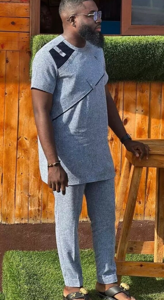 Abito caftano uomo africano, abbigliamento uomo africano