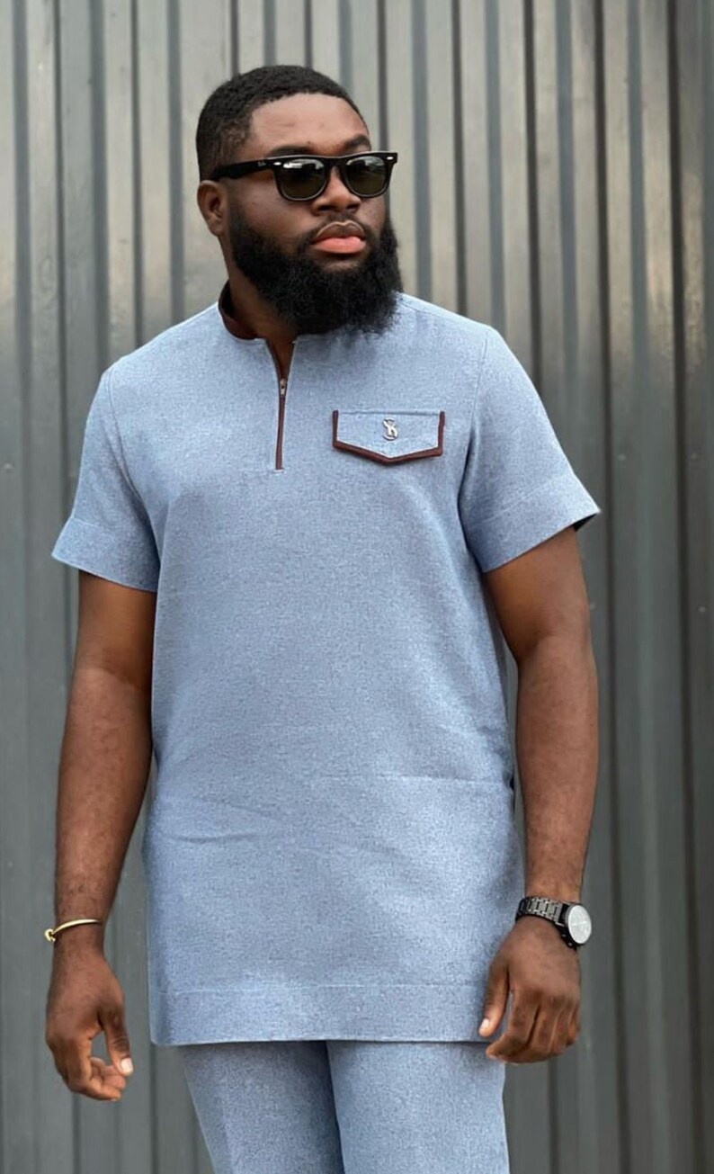 African Men Pants & Shirt, African Fashion, African Clothing, African ...