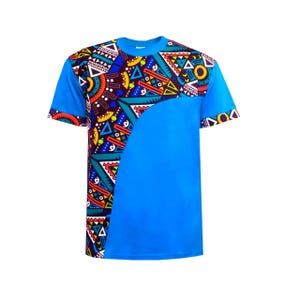African Casual T Shirt - African Printed Shirt - Button Down Shirt - Dashiki Men Shirt - African Men&#39;s Clothing - Slim Fit - Black Pride