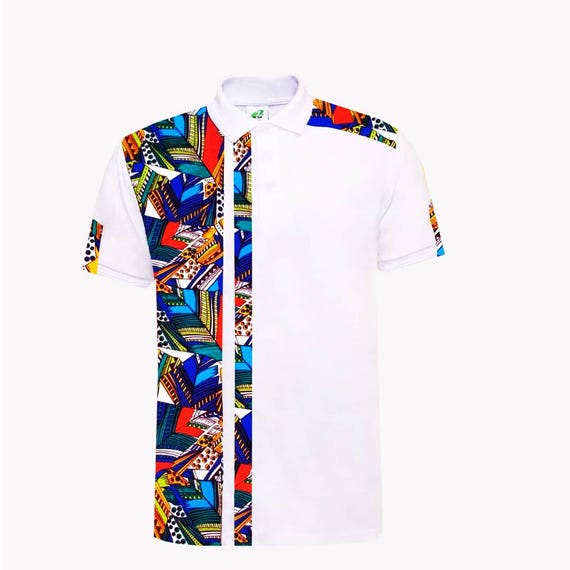 Maglietta casual africana Camicia stampata africana Camicia