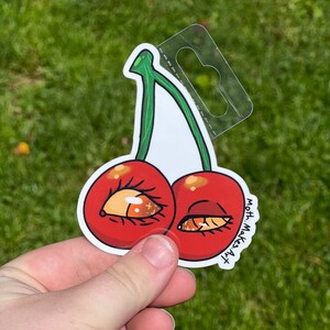 Cherry Vinyl Sticker