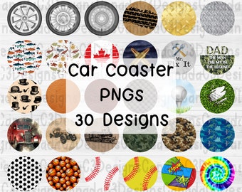 Car Coaster PNG, Car Coaster Sublimation, Car Coaster for Men, Car Coaster Designs, Coaster PNG, Coaster for Man PNG, Round Sublimation