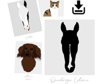 Individualized drawing of your pet