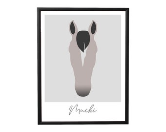 Individualized poster of your horse "true colors"