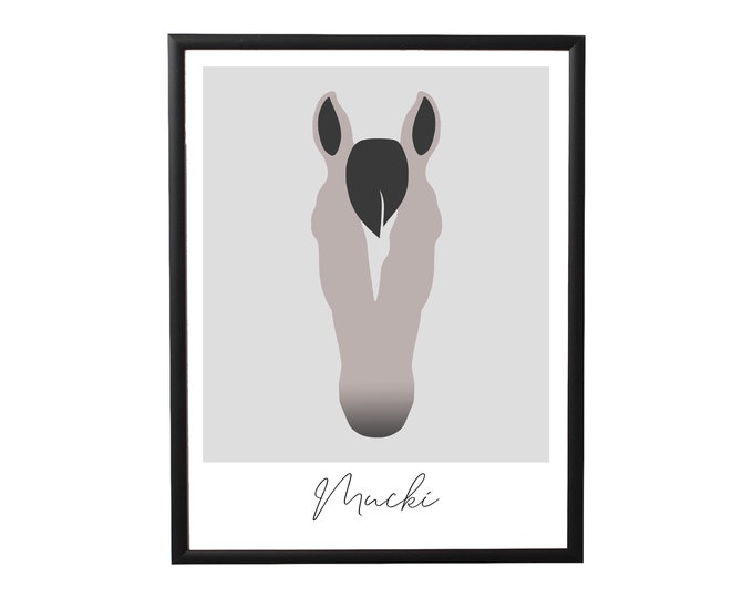 Individualized poster of your horse "true colors"