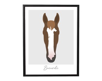 Individualized poster of your horse "true colors"