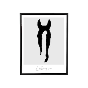 Individualisiertes Poster deines Pferdes "black and white"