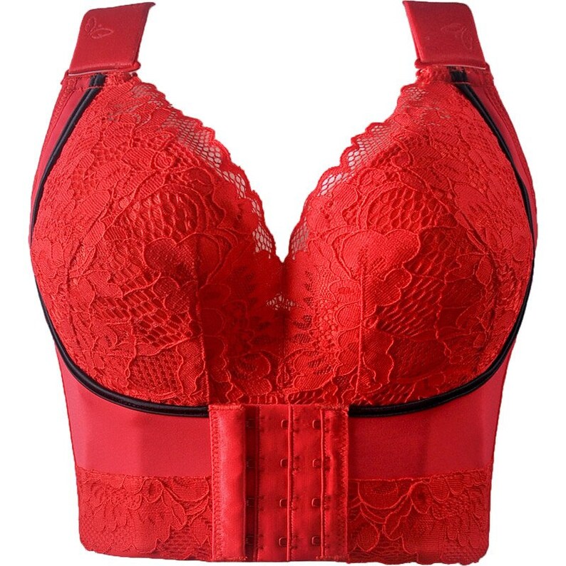 Plus Size Push up Bras Women Deep Cup Bra Hide Back Fat Etsy