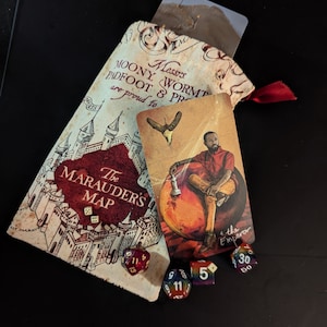 Prêt à expédier ! Sac à cordon OOAK cousu main, 5 x 7 po. non doublé, avec ruban assorti pour cartes de tarot, dés, bijoux, bibelots ou trésors