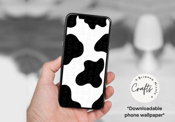 Cow Print Iphone Wallpaper - Etsy Cow Print Iphone Wallpaper - Etsy