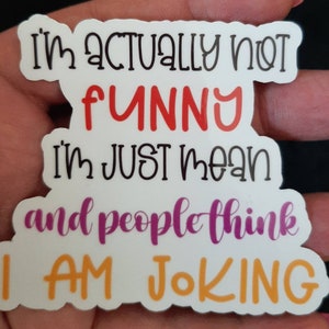 Actually Not Funny Sticker