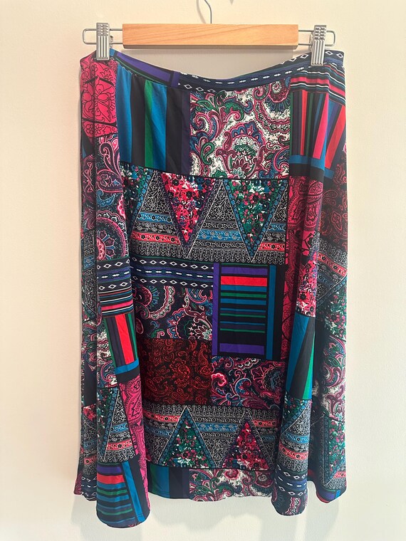 Grace Elements Women’s Size L Patchwork Kashmir P… - image 4