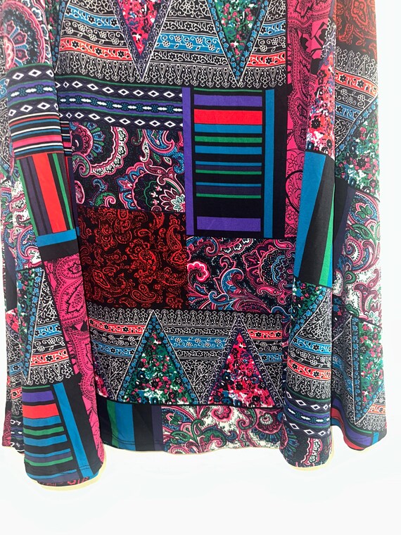 Grace Elements Women’s Size L Patchwork Kashmir P… - image 6