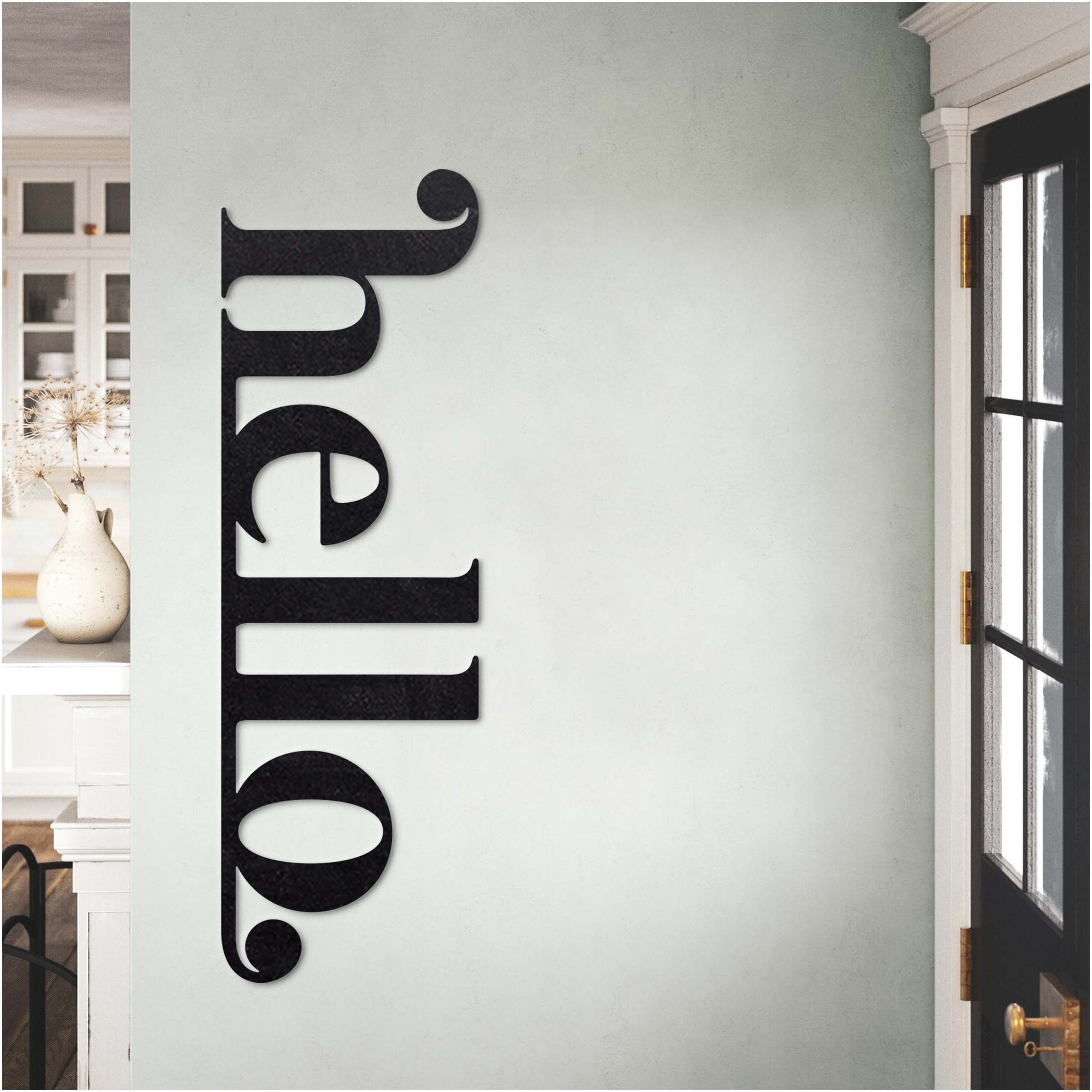 Hello Metal Sign Front Porch Wall Art Hello Metal Wall Art - Etsy