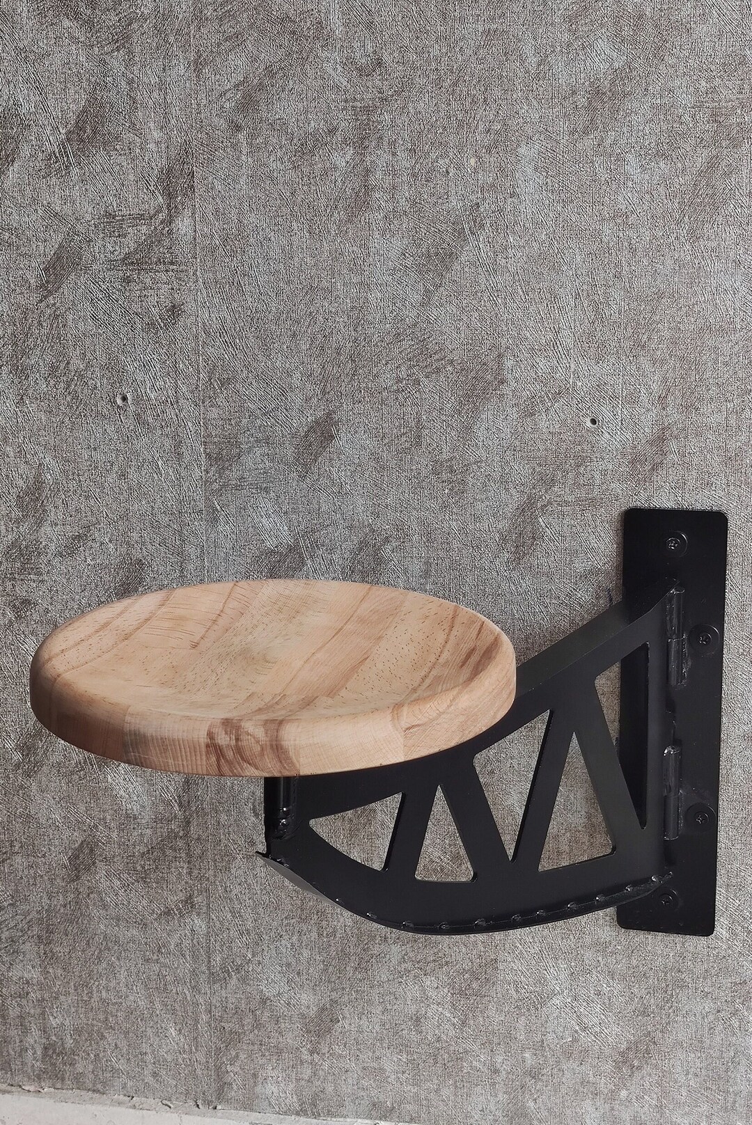 Metal Wall Mounted Stool Swing Bar Stool Kitchen Swivel Etsy