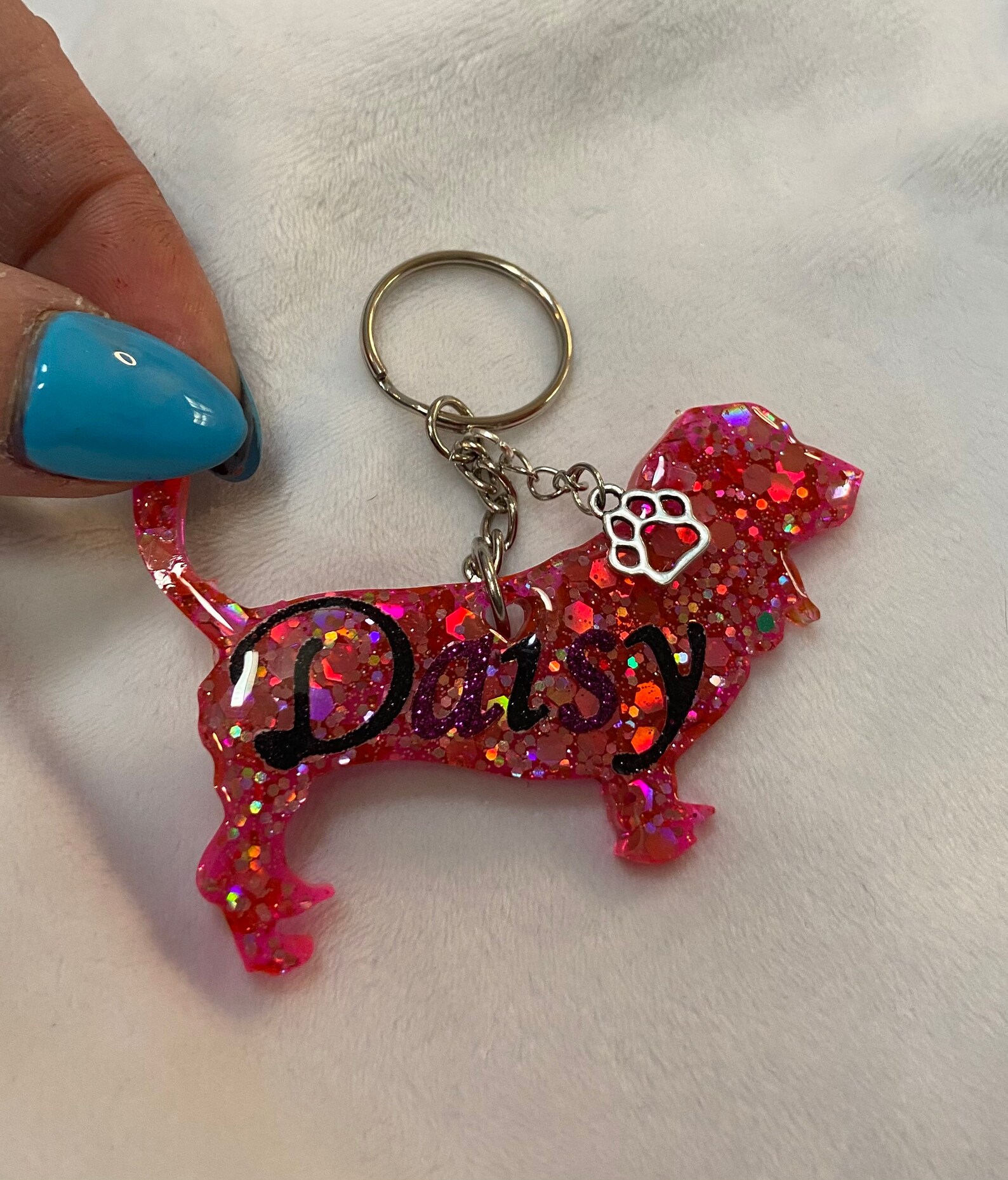 Basset Hound Keychain custom orders Etsy
