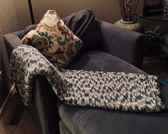 Moss Stitch Afghan